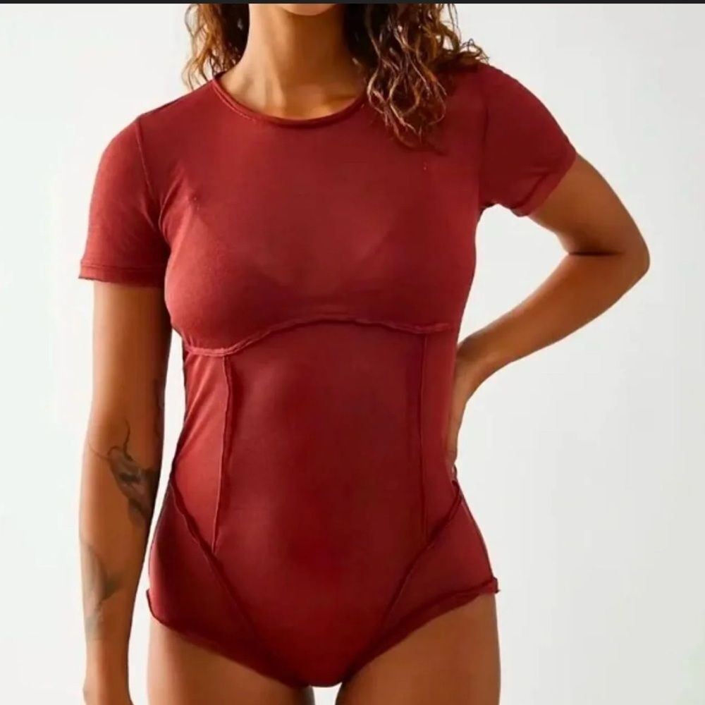 Sz S NWOT $68 MSRP Free People Intimately Have To Have It sheer bodysuit - Picture 1 of 15